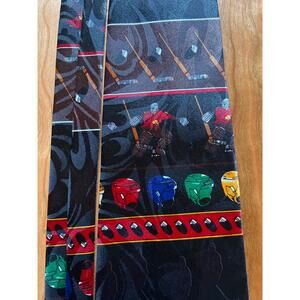 Steve Harris Men's Tie Goalie Hockey Ice Skater Helmet Stick and Puck‎ Parody